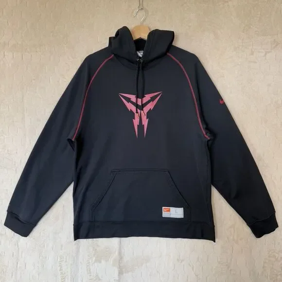 Nike Hoodie L Men's Black Kobe Bryant Mamba Pullover Fit Therma